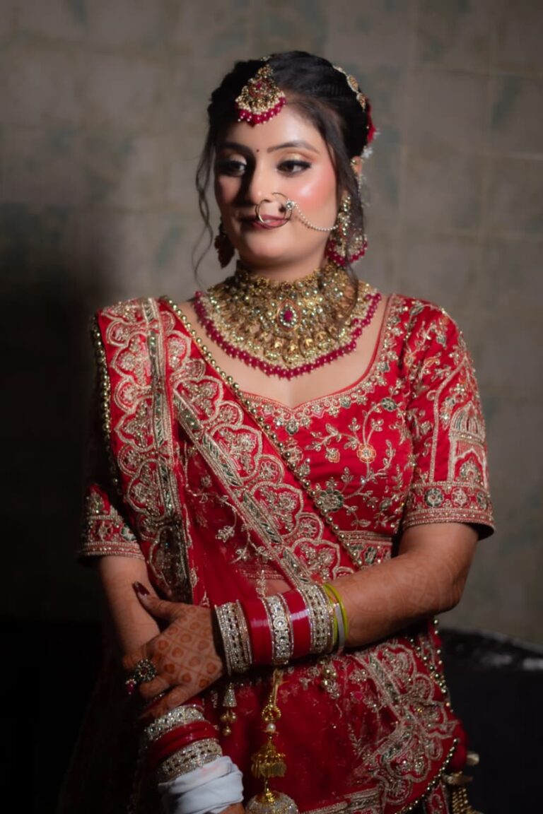 royal indian make-up with perfect jewellery